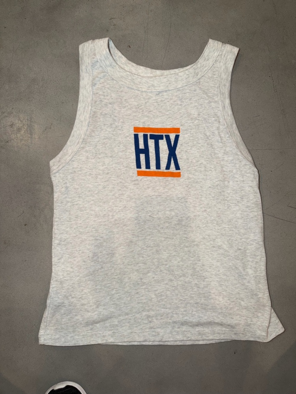where i’m from htx houston graphic tank top size large made in usa